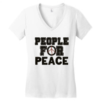 People For Peace Women's V-neck T-shirt | Artistshot