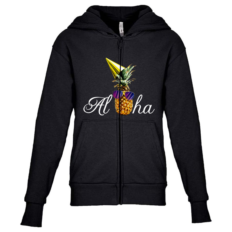 Aloha Summer 2021 Youth Zipper Hoodie by Chiks | Artistshot