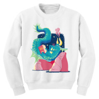 Funny Bookworm Dragon Book Lovers Novel T Shirt Youth Sweatshirt | Artistshot