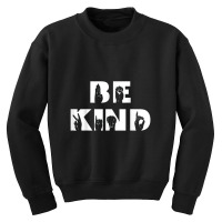 Be Kind Sign Language Deaf Awabe Kind Sign Language Deaf Awareness Asl Youth Sweatshirt | Artistshot