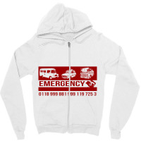 Emergency Number Zipper Hoodie | Artistshot