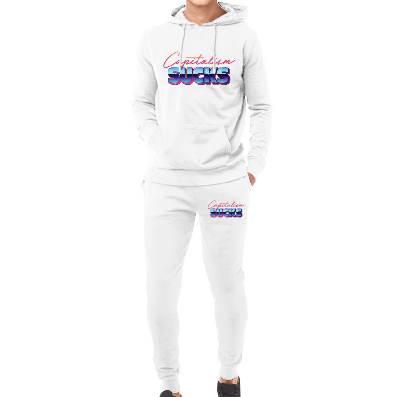 Capitalism Sucks 80s Styled Design Hoodie & Jogger Set | Artistshot