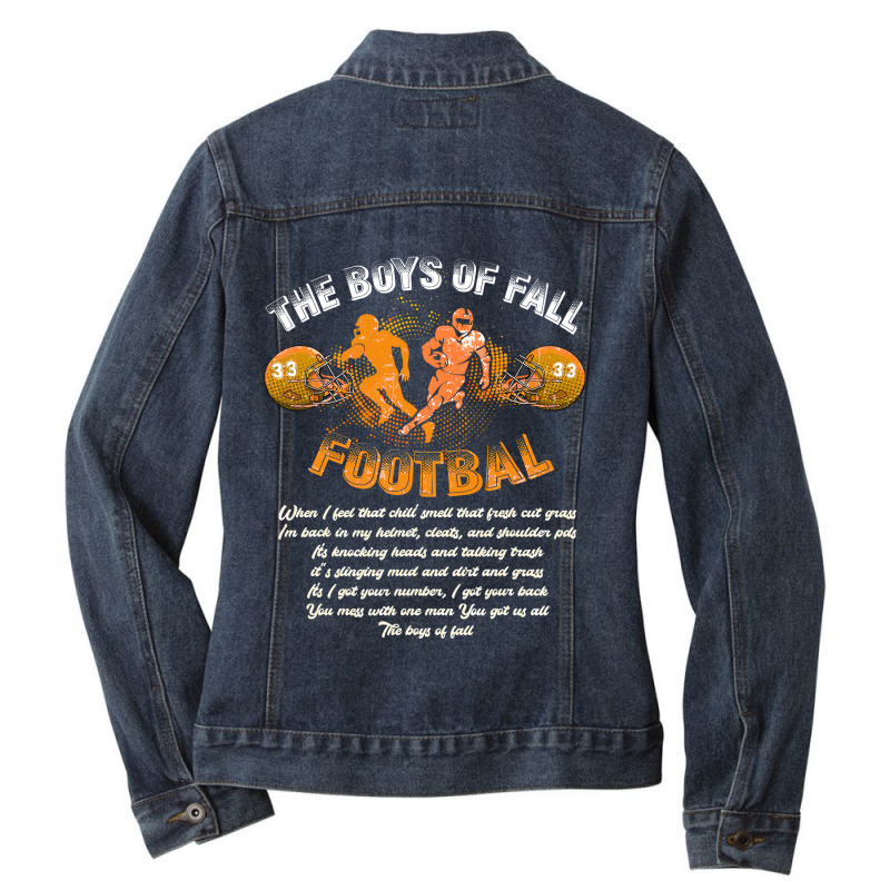 Football Moms Bling It Football Mom 362 Ladies Denim Jacket by permad | Artistshot