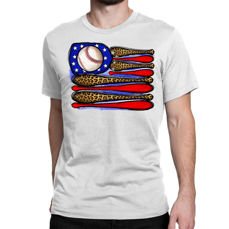 Leopard Baseball Flag3 Classic T-shirt | Artistshot