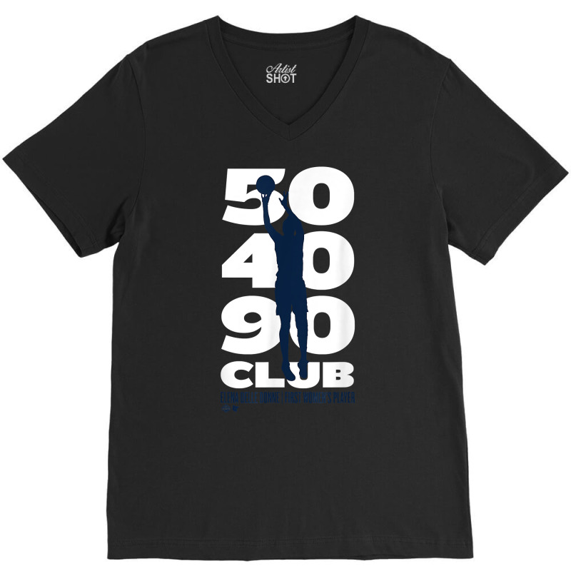 Officially Licensed Elena Delle Donne   50 40 90 Club T Shirt V-neck Tee | Artistshot