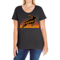 Kudu Antelope Sunset Kalahari Safari Africa Serengeti T Shirt Ladies Curvy T-shirt | Artistshot