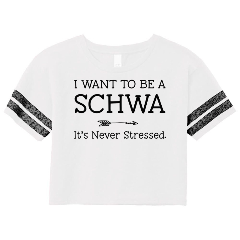 Slp Speech Language Pathologist Gift Schwa Never Stressed Premium T Sh Scorecard Crop Tee by tandonwelters | Artistshot