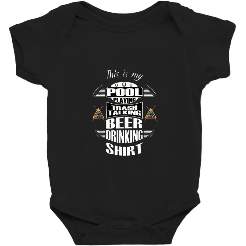 Billiards 8 Ball Pool Player Sarcasm Novelty Humor Baby Bodysuit | Artistshot