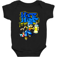 Hip Hop Graffitis And B Boy Baby Bodysuit | Artistshot