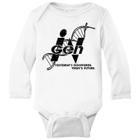 Ingen Distressed Dna Long Sleeve Baby Bodysuit | Artistshot