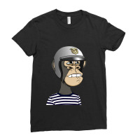 Monkey - Colorful Minimalism Art Fashion Ladies Fitted T-shirt | Artistshot