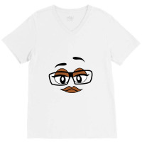 The Face Peanuts V-neck Tee | Artistshot