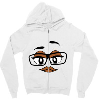 The Face Peanuts Zipper Hoodie | Artistshot