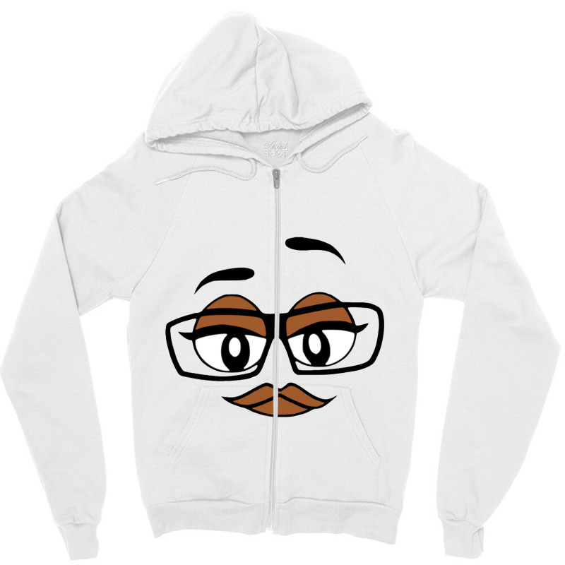 The Face Peanuts Zipper Hoodie | Artistshot