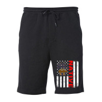 Bear Indigenous Peoples Day Indian Native American Usa Flag Bear Paw F Fleece Short | Artistshot