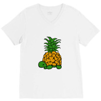 Turtle Pineapple Ocean Beach Summer V-neck Tee | Artistshot