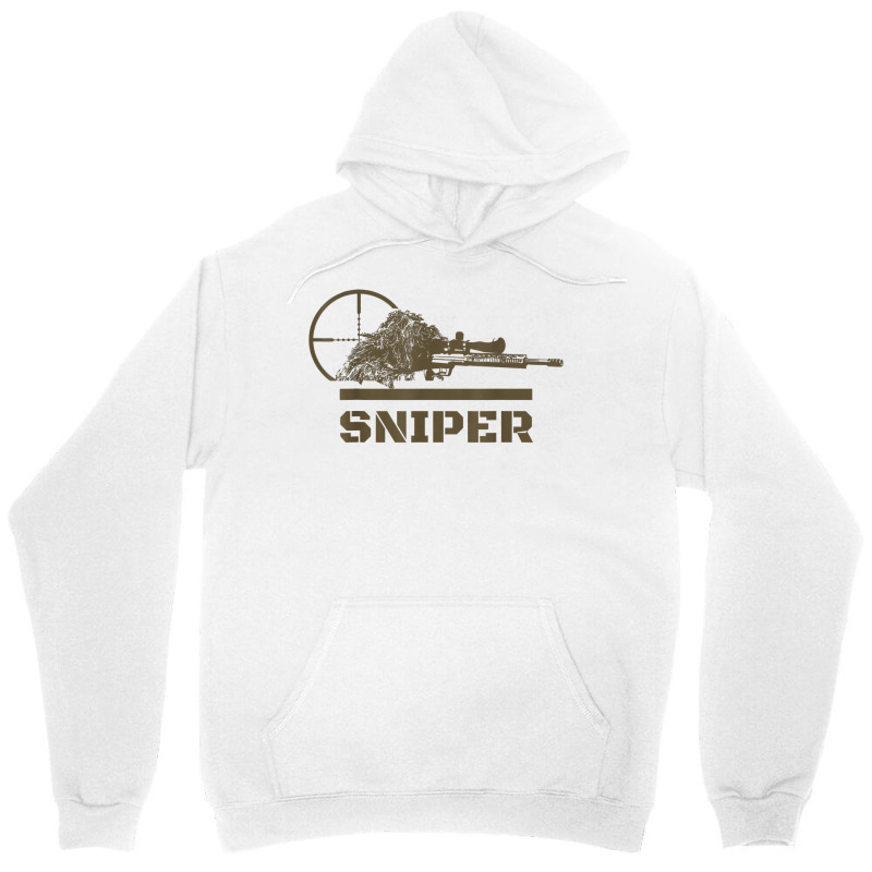 Sniper Ghillie Suit And Reticle Military T Shirt Unisex Hoodie | Artistshot