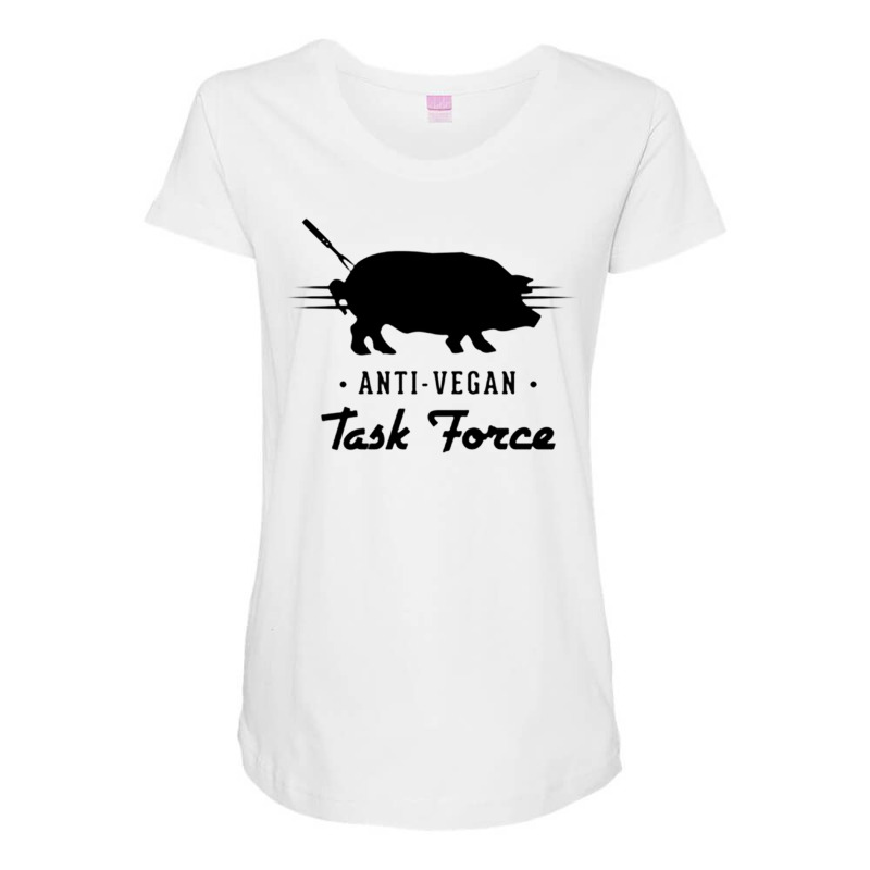 Anti Task Maternity Scoop Neck T-shirt By Custom-designs - Artistshot