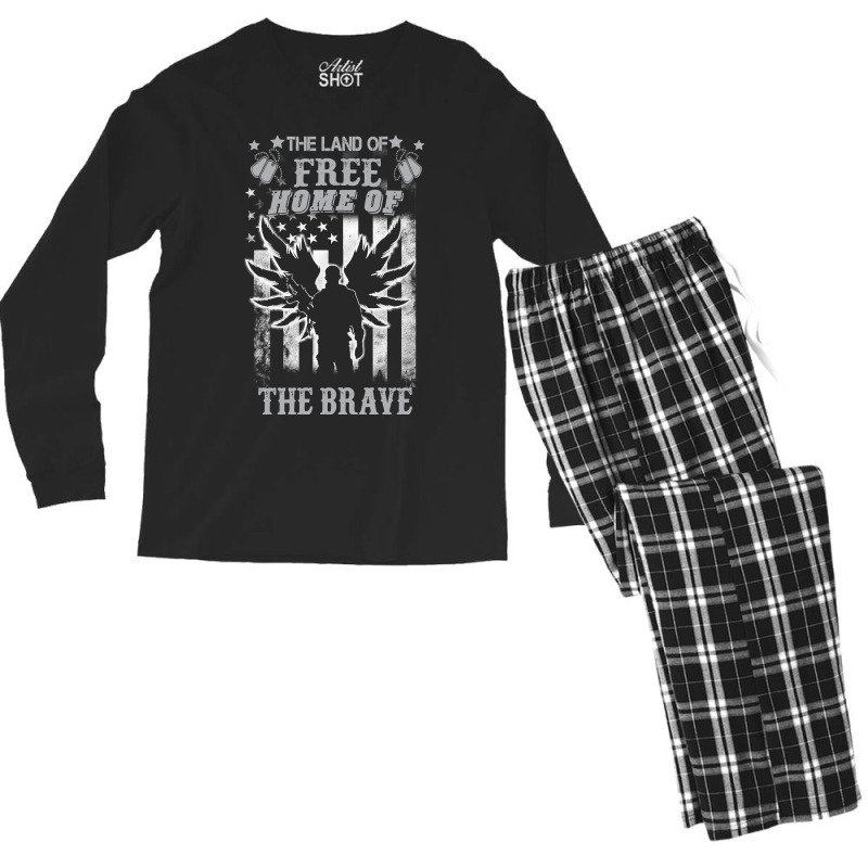 Veteran Veterans Day Another Veteran Design So Show Some Love 245 Navy Men's Long Sleeve Pajama Set | Artistshot