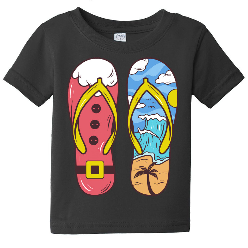 Flip Flop T  Shirt Flip Flop Christmas In July T  Shirt Baby Tee | Artistshot