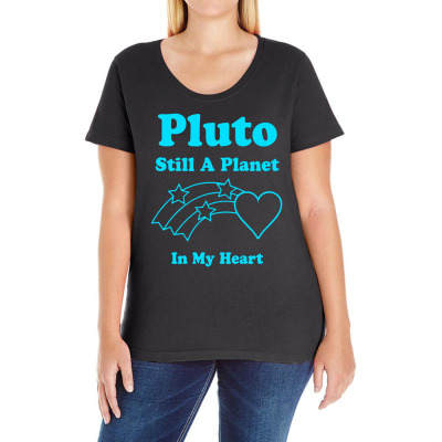 Pluto Still A Planet In My Heart Ladies Curvy T-shirt Designed By Icang Waluyo