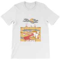 Vintage Retro Venus National Park   Visit Venus Linear Art T-shirt | Artistshot