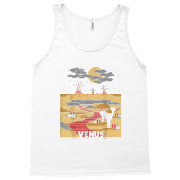 Vintage Retro Venus National Park   Visit Venus Linear Art Tank Top | Artistshot