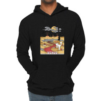 Vintage Retro Venus National Park   Visit Venus Linear Art Lightweight Hoodie | Artistshot