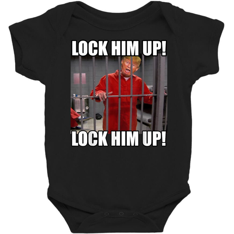 Lock Him Up! (trump Orange Jumpsuit) Baby Bodysuit by copedoire | Artistshot