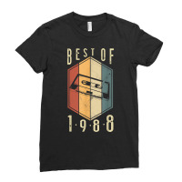 Best Of 1988 34 Year Old Gifts Cassette Tape 34th Birthday T Shirt Ladies Fitted T-shirt | Artistshot