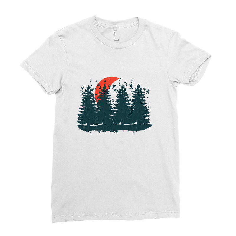 Forest Ladies Fitted T-Shirt by ilham prayoga | Artistshot