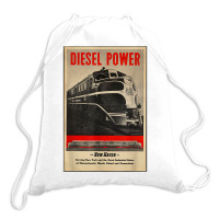 Diesel Power...new Haven Rail Road T Shirt Drawstring Bags | Artistshot