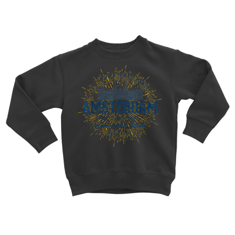 Netherlands Vacation Souvenir Vintage Amsterdam T Shirt Toddler Sweatshirt by abdurrehmancappucci | Artistshot