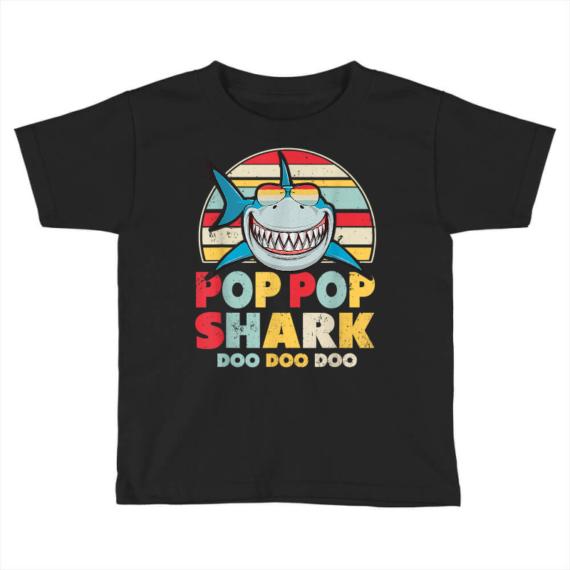 Pop Pop Shark Shirt, Gift For Pop Pop T Shirt Toddler T-shirt | Artistshot