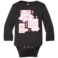 Vaporwave Aesthetic Long Sleeve Baby Bodysuit | Artistshot