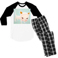 Yoshitomo Nara Baby Cat Men's 3/4 Sleeve Pajama Set | Artistshot