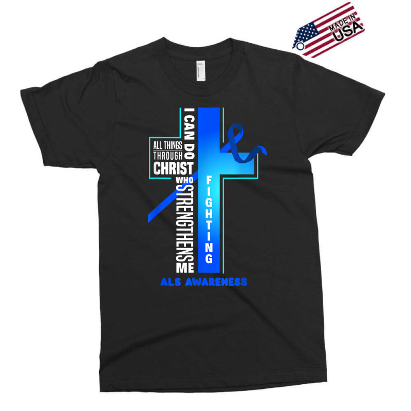 Faith God Jesus Christ Als Warrior Als Fighter Als Awareness T Shirt Exclusive T-shirt | Artistshot