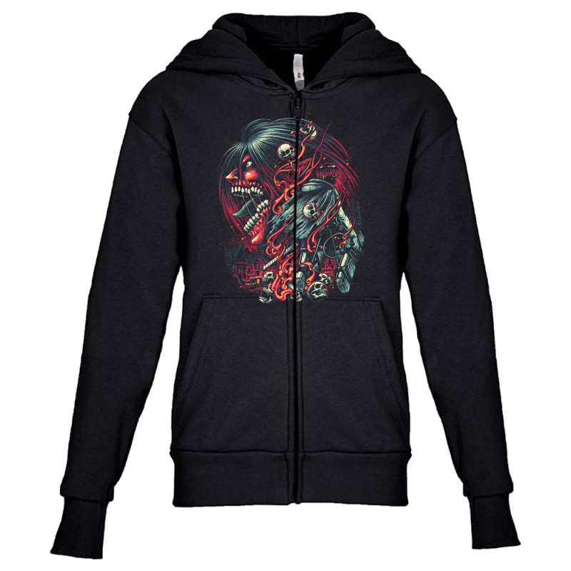 Break The Walls Down Youth Zipper Hoodie by camnea | Artistshot