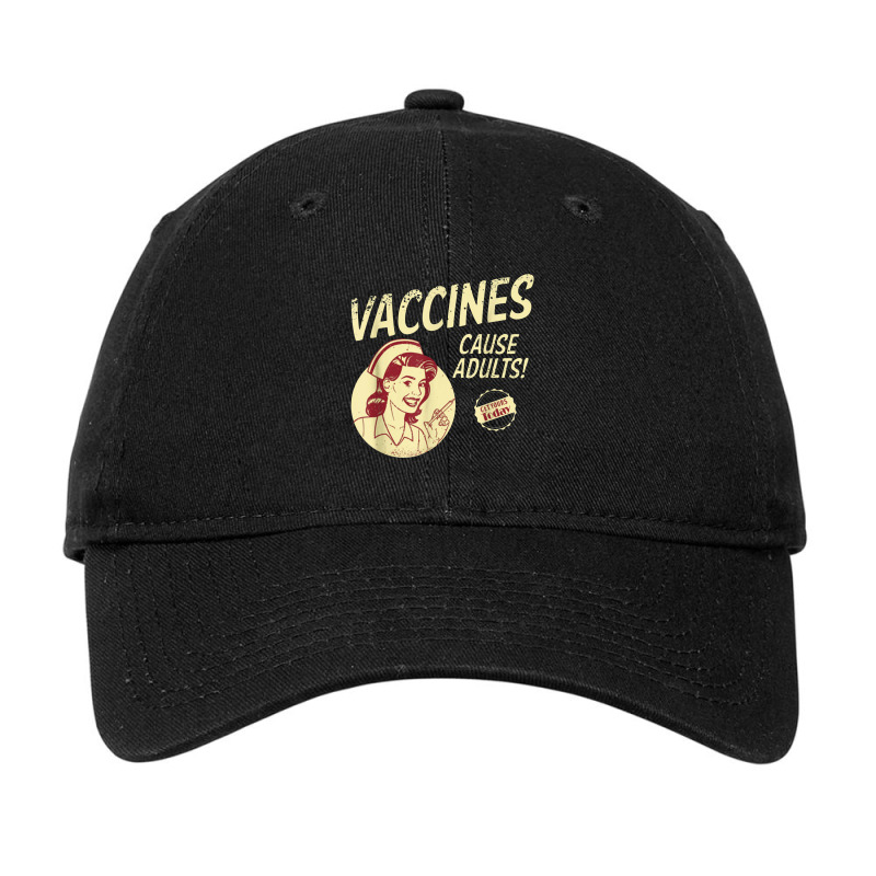 Funny Pro Vaccination Cause Adults Vaccinated Adjustable Cap by musuhdalan | Artistshot