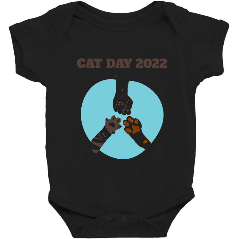 International Cat Day 2022 T  Shirt Happy International Cat Day 2022 T Baby Bodysuit by shawlsuck | Artistshot