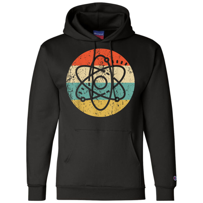 Atom Retro Style Science T Shirt Champion Hoodie | Artistshot