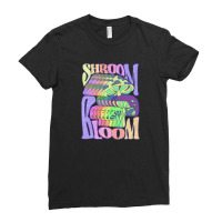 Happy Hippie Shroom Bloom Ladies Fitted T-shirt | Artistshot