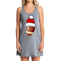 Football Football Ball Santa Hat Christmas Funny Sport Xmas Boys Men 3 Tank Dress | Artistshot