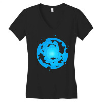 Ocean And Whales Women's V-neck T-shirt | Artistshot