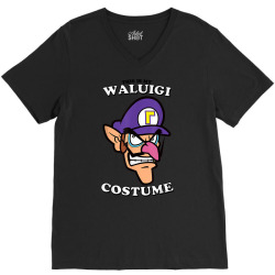super mario this is my waluigi costume t shirt V-Neck Tee | Artistshot