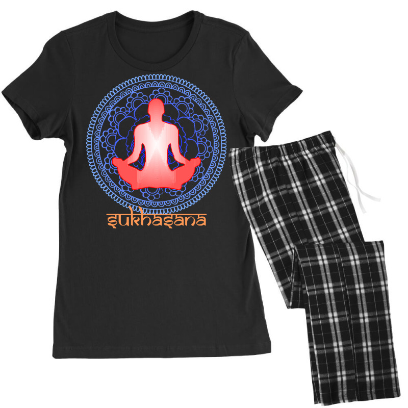 International Yoga Day 2021 T  Shirt International Yoga Day Sukhasana Women's Pajamas Set by shawlsuck | Artistshot