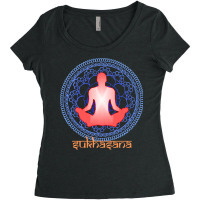 International Yoga Day 2021 T  Shirt International Yoga Day Sukhasana Women's Triblend Scoop T-shirt | Artistshot