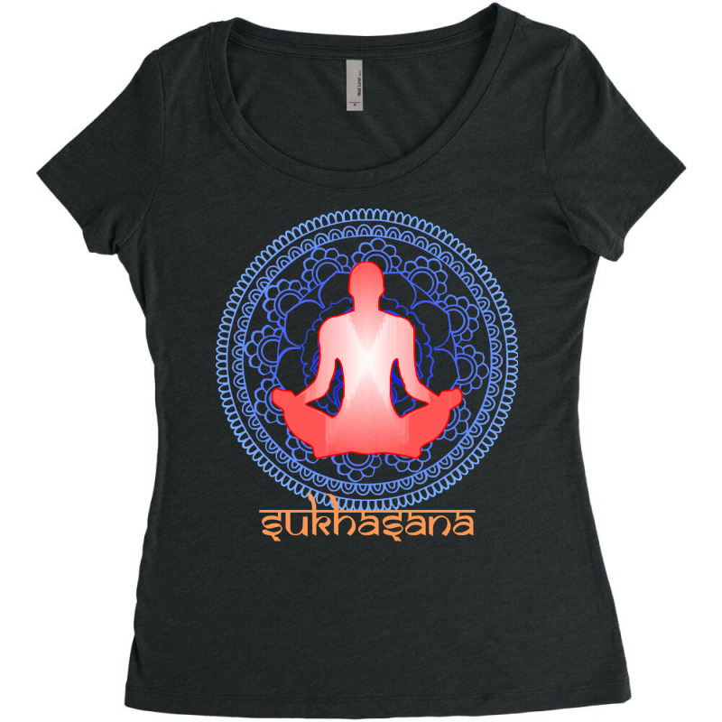 International Yoga Day 2021 T  Shirt International Yoga Day Sukhasana Women's Triblend Scoop T-shirt by shawlsuck | Artistshot