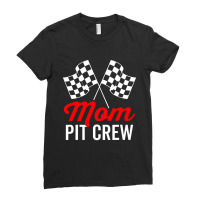 Mom Pit Crew For Racing Ladies Fitted T-shirt | Artistshot