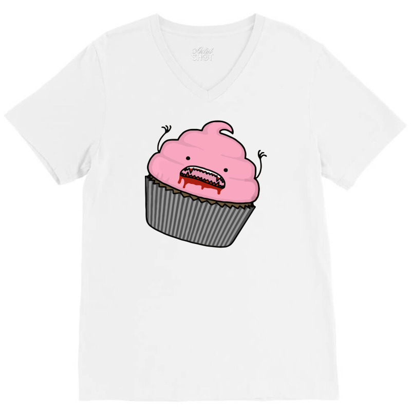 Cannibal Cupcake V-neck Tee | Artistshot